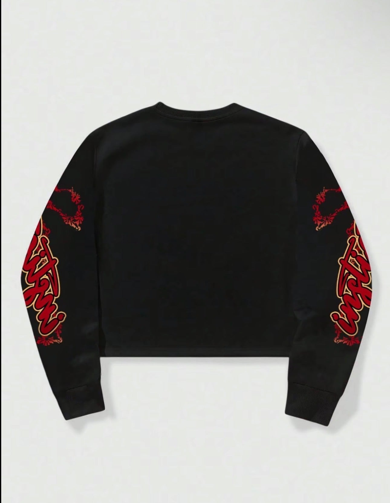 T Unisex Streetwear Angel Print Design Sweatshirt, Loose-fitting Casual Long Sleeve Crewneck for Fall & Winter Fashion