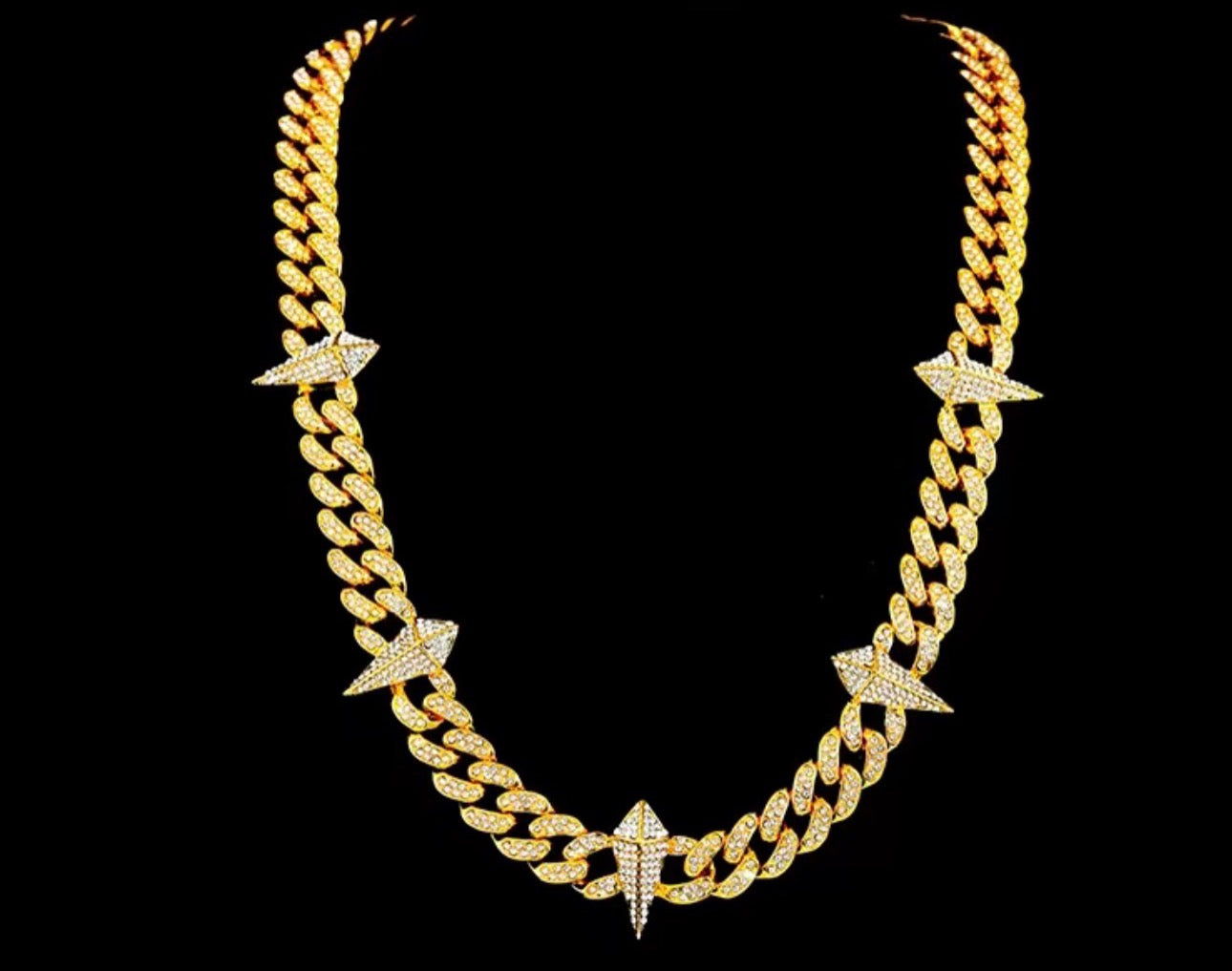 Flash Black Panther Cuban Chain for Men and Women, Hip Hop Jewelry, Rapper Necklace, Jewelry Box, Ideal Anniversary Gift, Birthday Gift