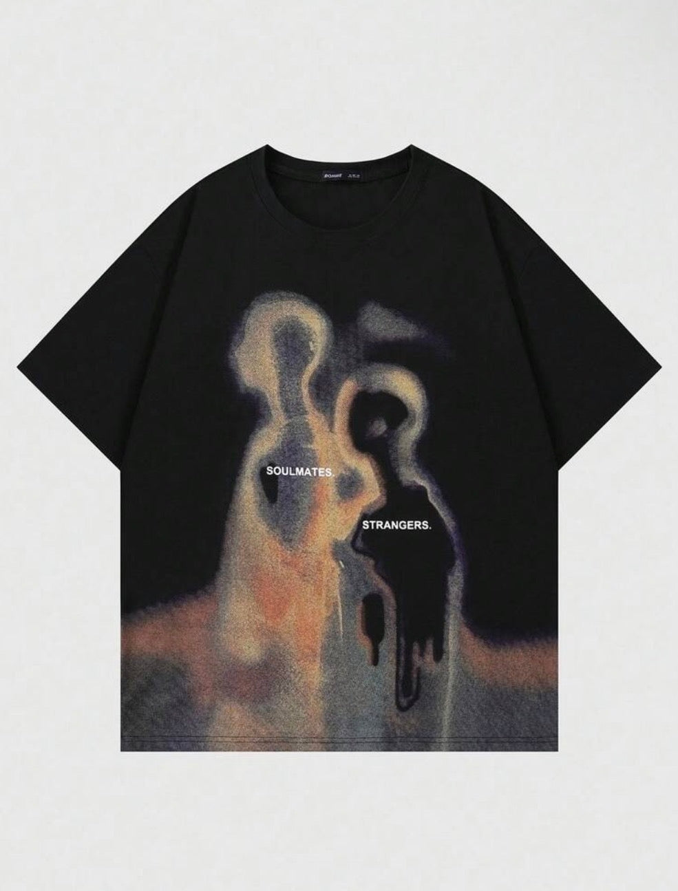 Street Life Men's
Vintage Street Silhouette Thermal Imaging Figure Print Short Sleeve