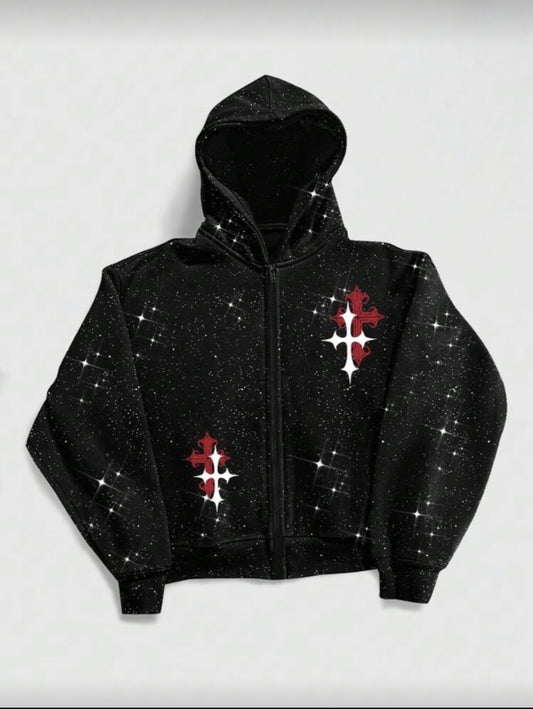 MEN Street Life Men's Contrast
Color Print Hooded