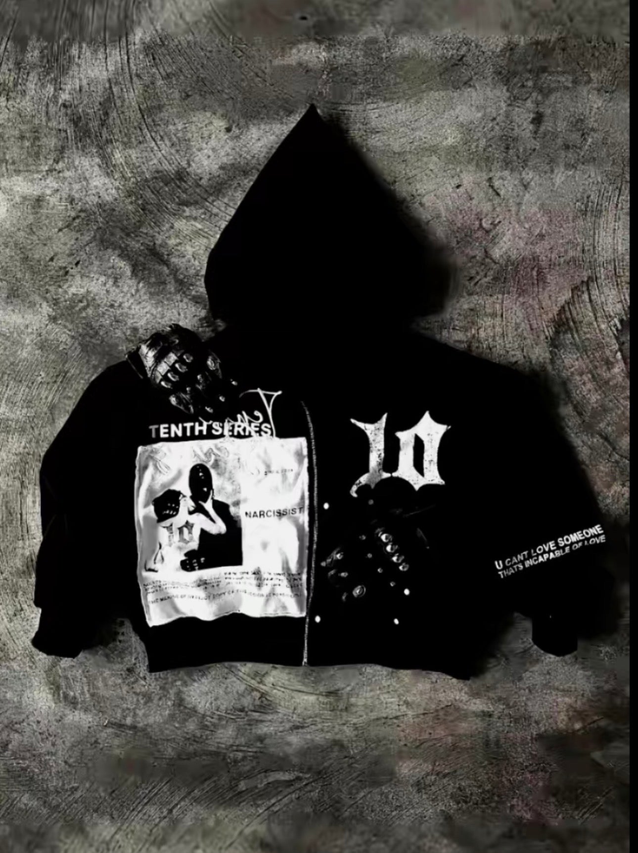 Men's & Women's Y2K Harajuku Hoodie - Gothic Zip-Up Sweatshirt with American Letter Print, Loose Fit Unisex Streetwear Jacket for Autumn Winter Casual and Trendy Style