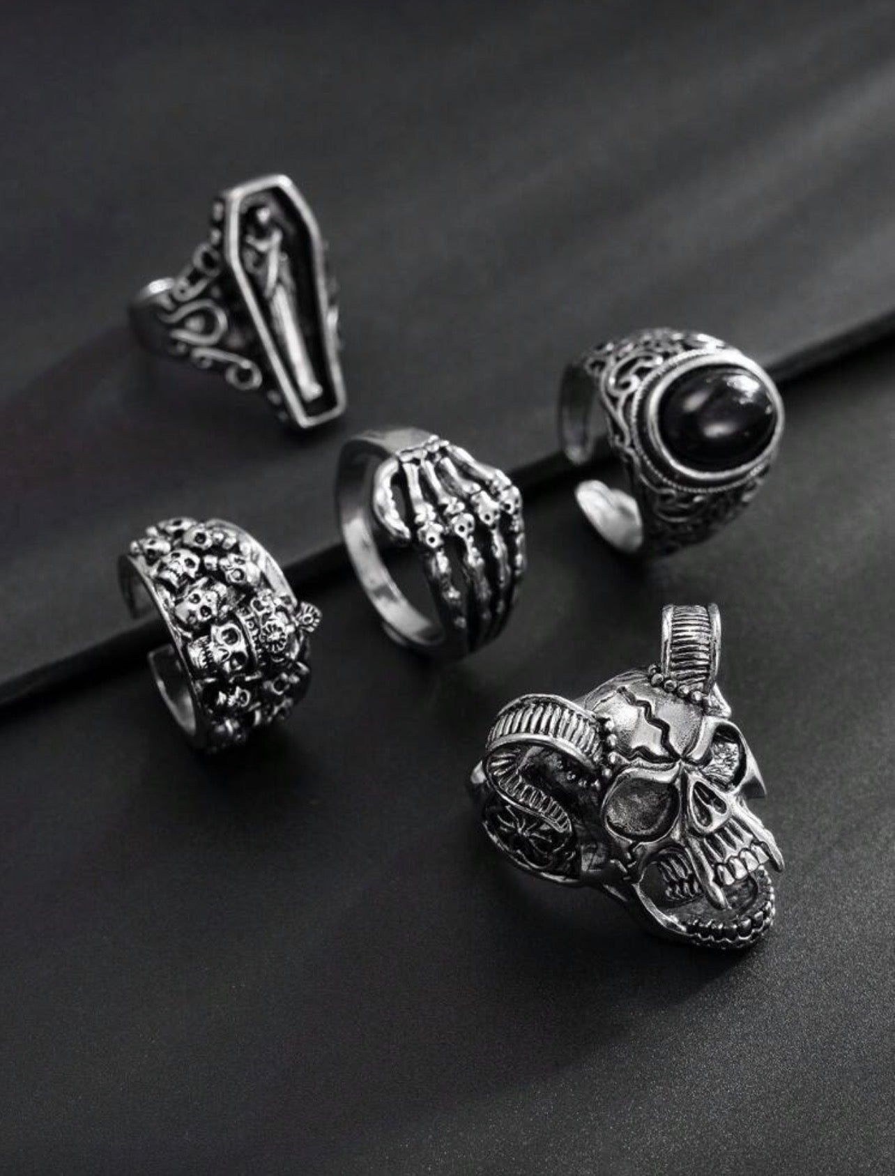5pc punk rings