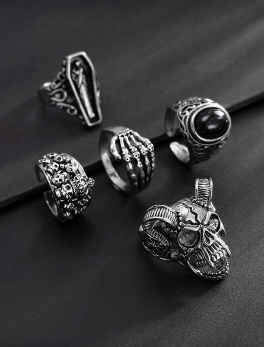 5pc punk rings