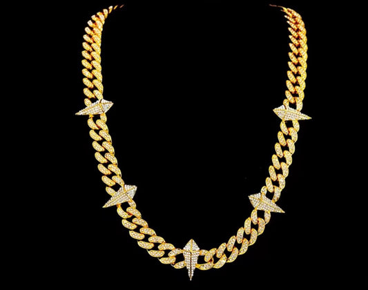 Flash Black Panther Cuban Chain for Men and Women, Hip Hop Jewelry, Rapper Necklace, Jewelry Box, Ideal Anniversary Gift, Birthday Gift