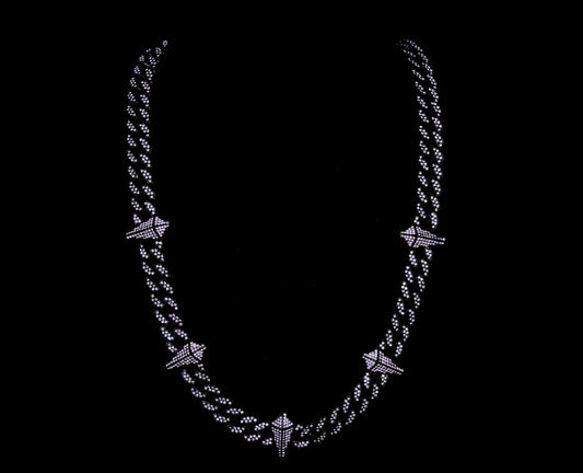 Flash Black Panther Cuban Chain for Men and Women, Hip Hop Jewelry, Rapper Necklace, Jewelry Box, Ideal Anniversary Gift, Birthday Gift - Dark purple